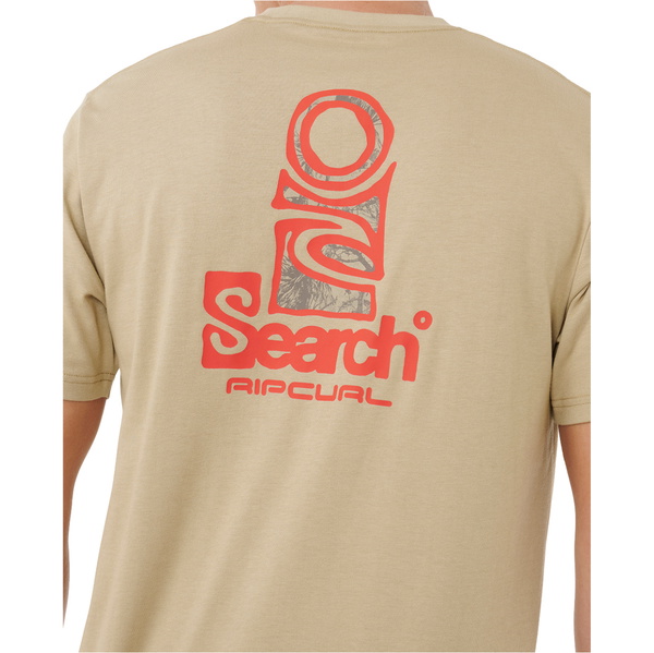2025 Rip Curl Mens Vaporcool Search Stack Tee 0K5MTE - Khaki Rock